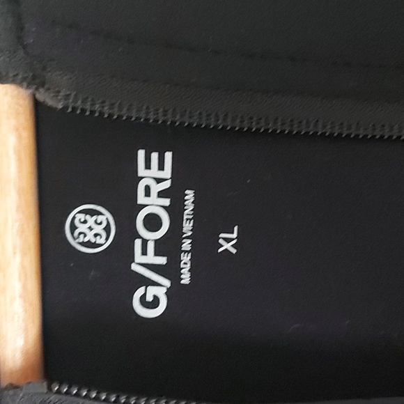 G/FORE Mens Full Zip Front Sweatshirt Hoodie with Zip Pockets Black Size XLarge - Picture 6 of 8